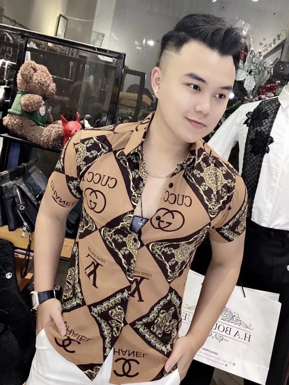 ÁO SƠ MI NAM KIỂU MỚI 2022 NGẦU HẾT CHỖ TRÊ