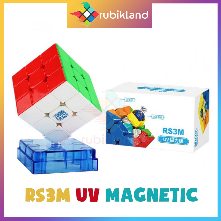 Rubik 3x3 RS3M 2020/ RS3M 2021 Maglev MF3RS3 M Rubic Nam Châm 3 Tầng Stickerless MF3RS V3 M Đồ Chơi Trí Tuệ Trẻ Em