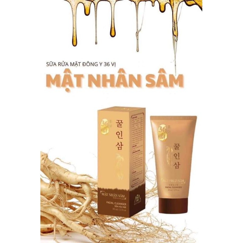 Combo sữa rửa mặt sâm đỏ  va cao mụn sâm đỏ 36 vị