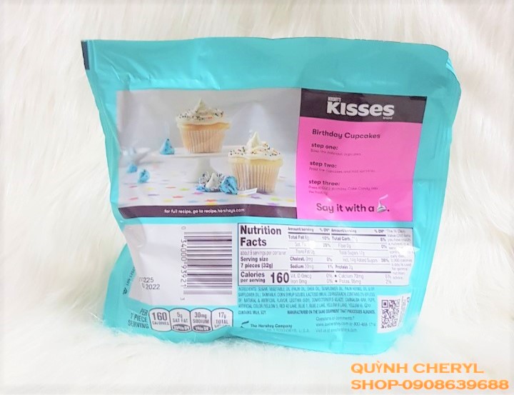 [HCM]Kẹo Socola Hersheys Kisses MỸ (Date 2022)