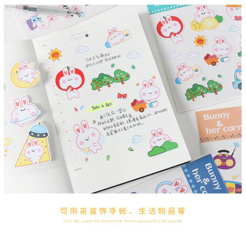 Sticker Bear và Rabbit xinh xinh cute - MiuSua