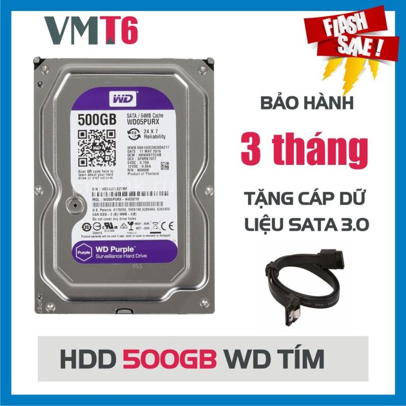 Bảng giá Ổ cứng Camera HDD WD Purple 500GB - Bảo hành 3 Tháng ! Phong Vũ
