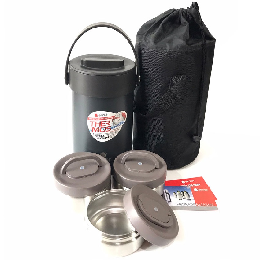 [HCM]Bình đựng thức ăn giữ nhiệt Elmich EL3129 1500ml