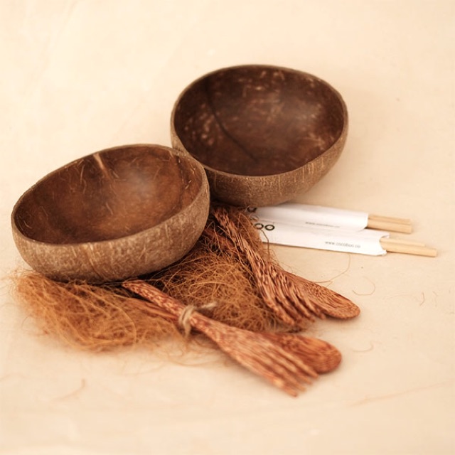 [HCM]Bộ chén dừa 8 món - coconut cup