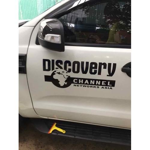 Tem dán sườn xe Dicovery Channel 2 chiếc