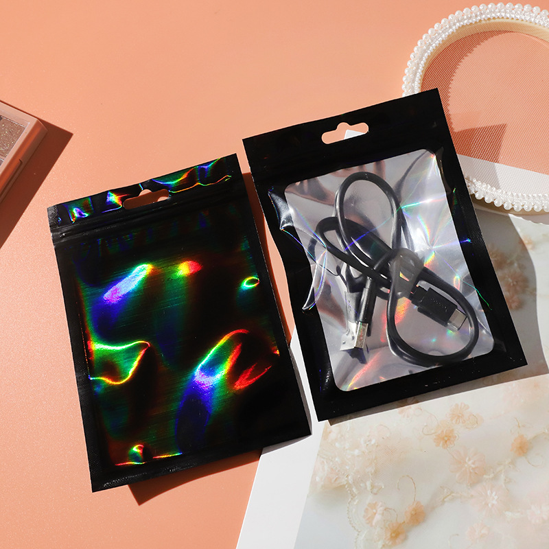 ( HÀNG NHẬP) Túi zip hologram 3 màu 50-100 cái