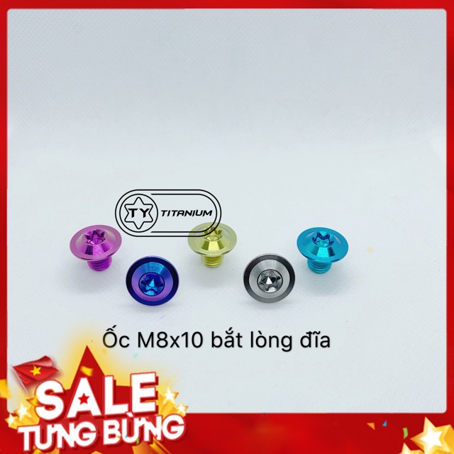 ỐC TITAN gr5 8li10 dù bắt lòng đĩa