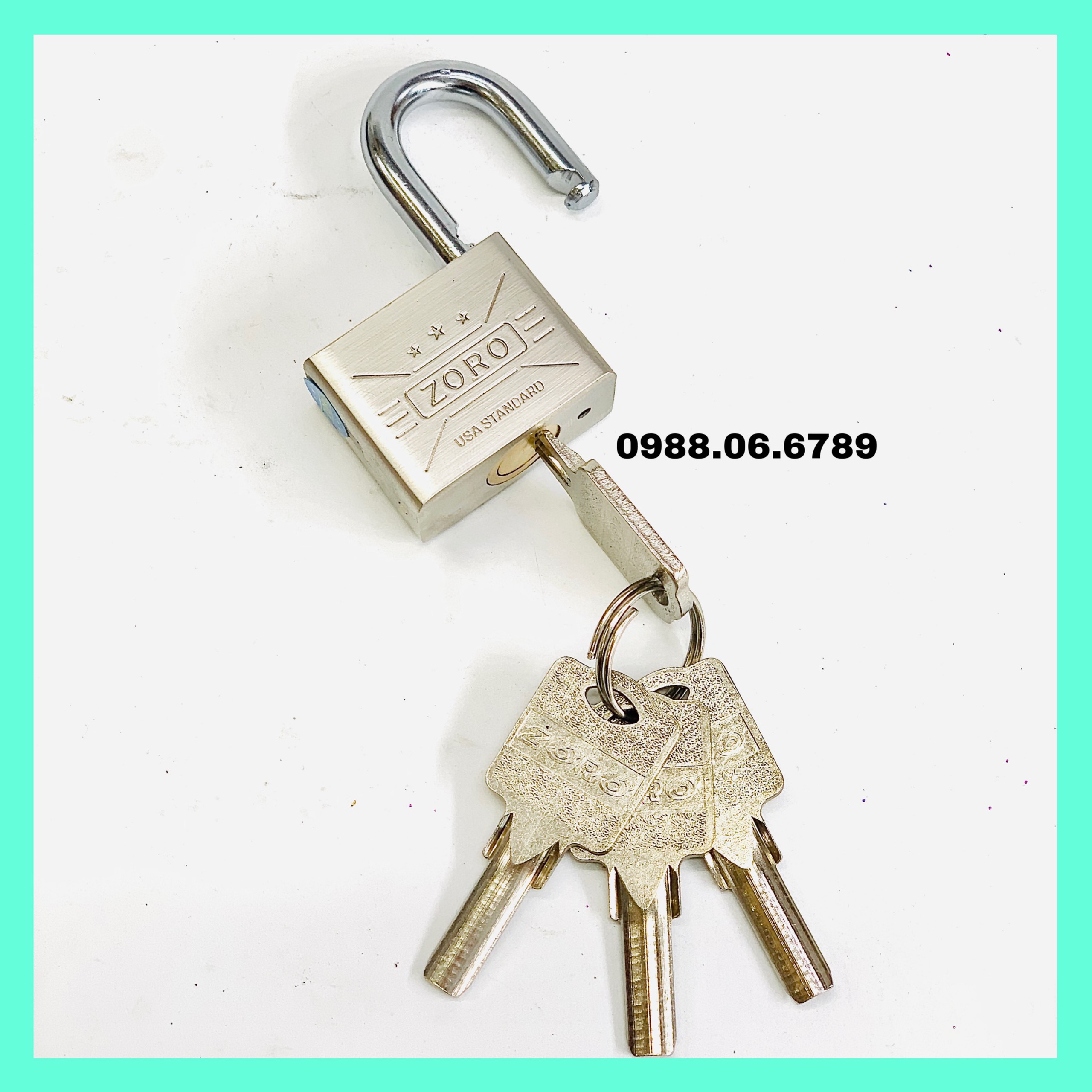 Ổ khóa ZORO 4 phân ,chìa muỗng ⚡chính hãng⚡ ổ khóa chống trộm cao cấp công nghệ Mỹ - ổ khóa cửa nhà chống rỉ sét,chống nước, bảo hành 5 năm