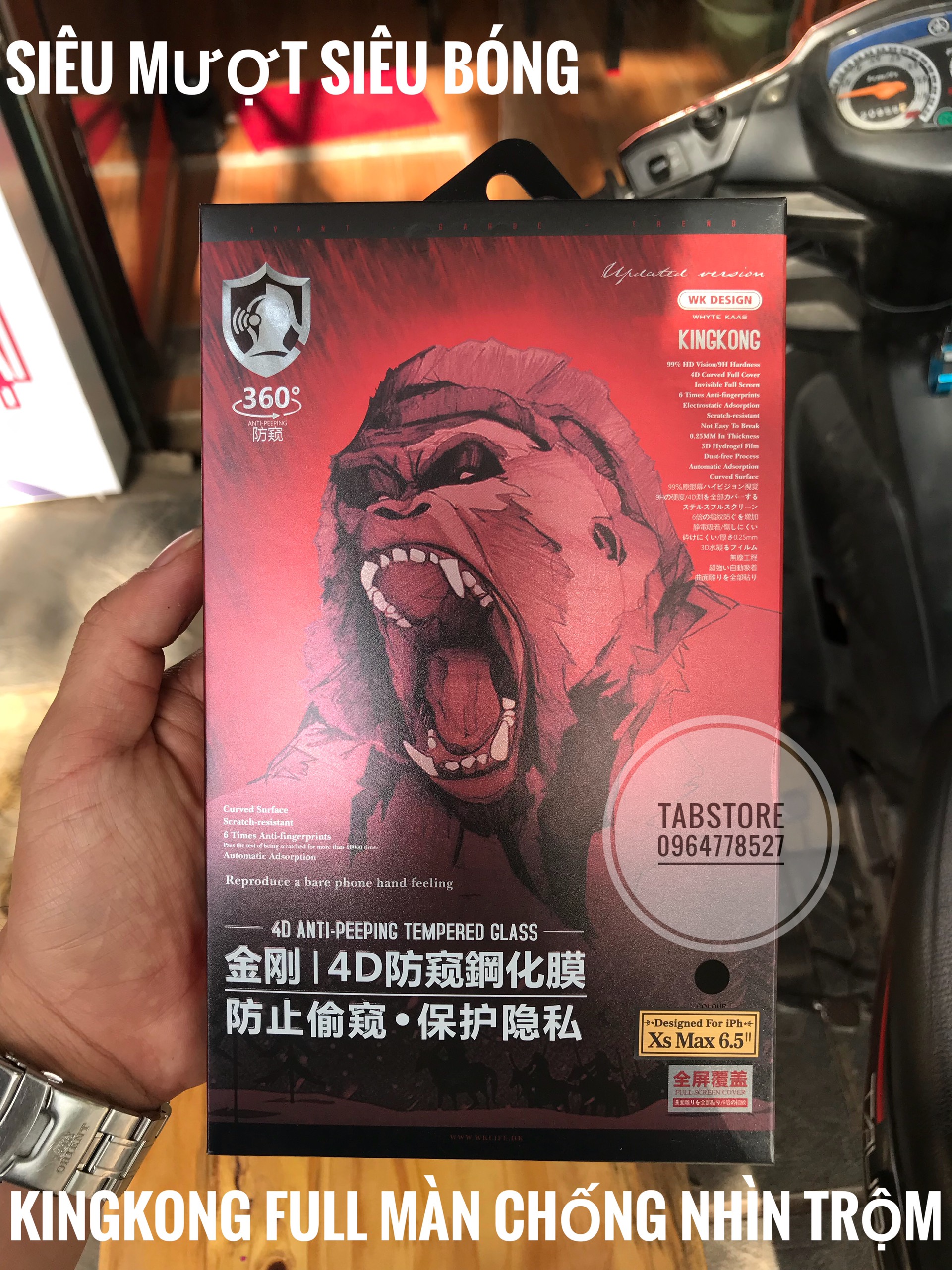 Cường Lực KINGKONG Full Màn Chống Nhìn Trộm