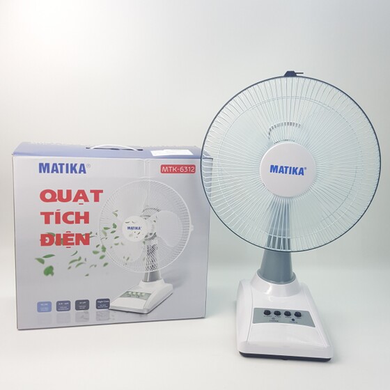 Quạt tích điện Matika MTK-6312