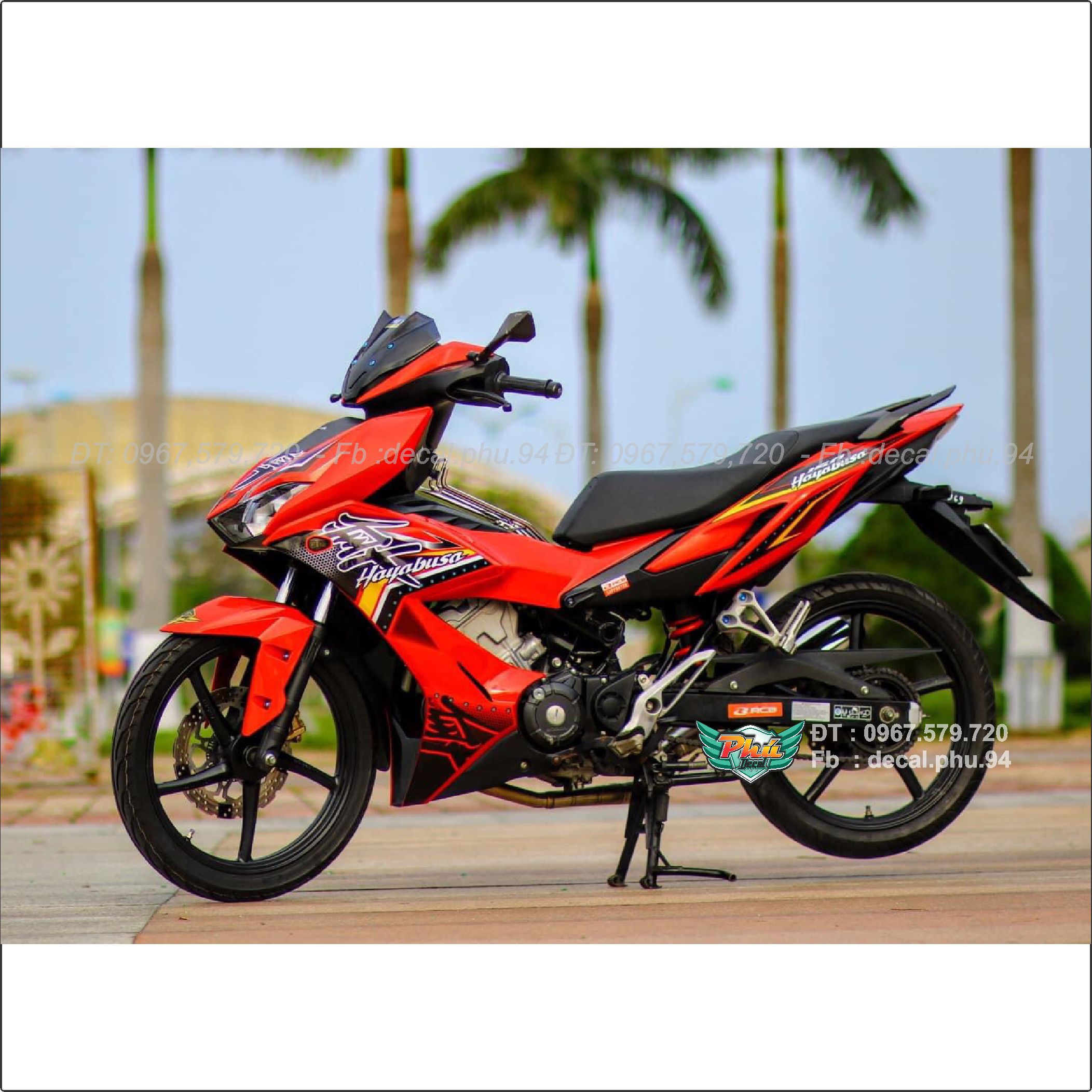 Tem rời Winner X đỏ đen hayabusa (K)