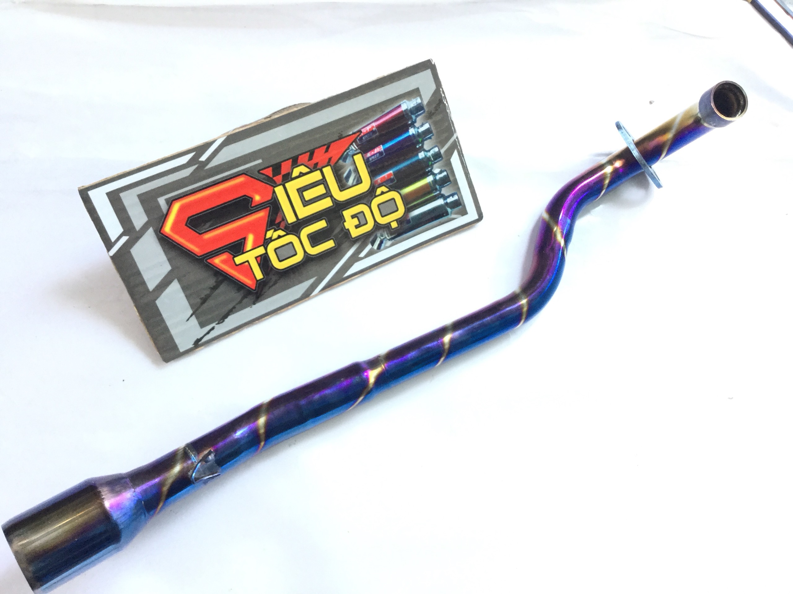 Cổ pô độ titan cho xe wave blade, wave s, wave rs, wave rsx, wave alpha 110