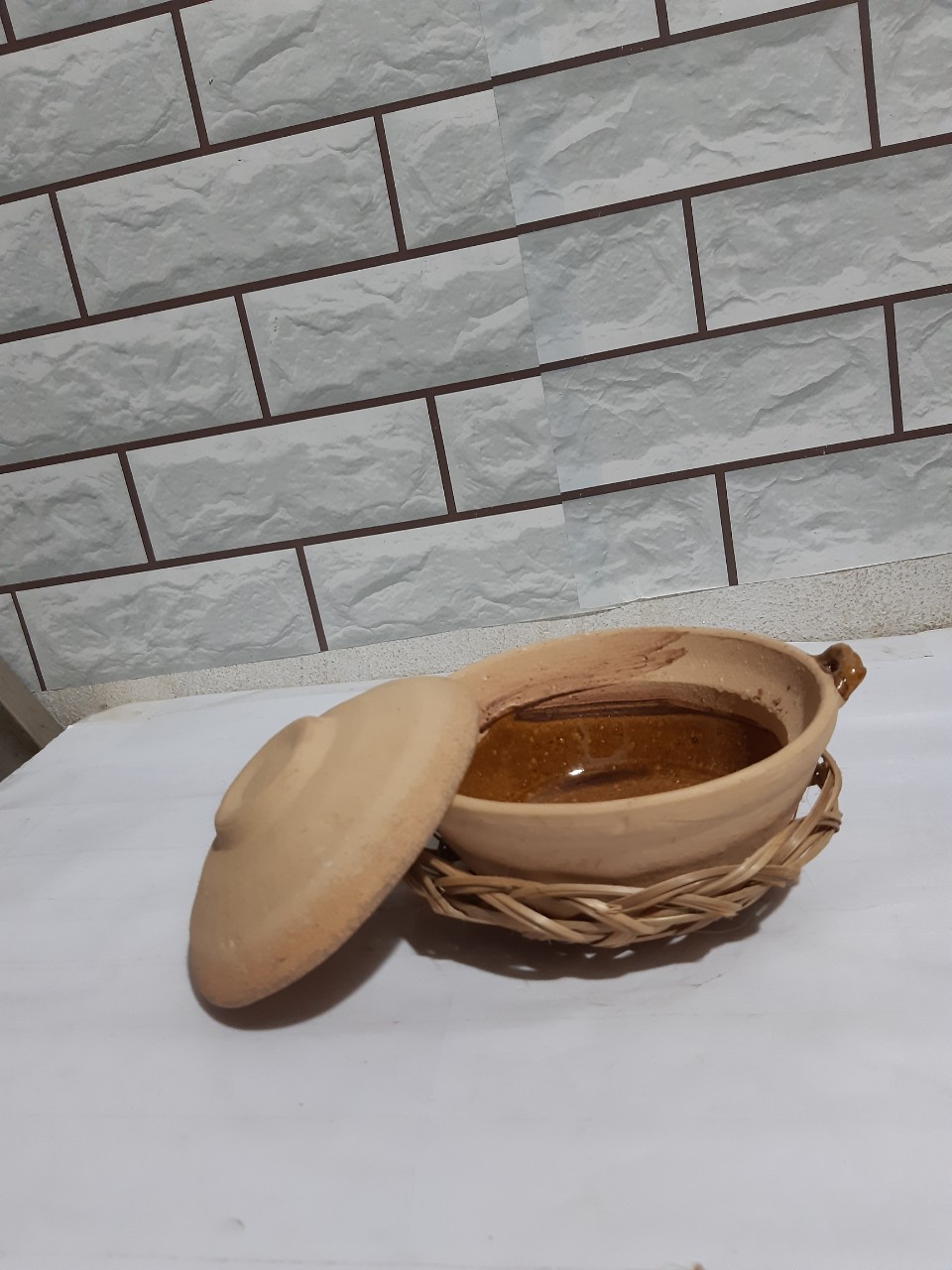 [HCM]Combo rế và nồi đất trán men 5*15 cm ( không nấu)