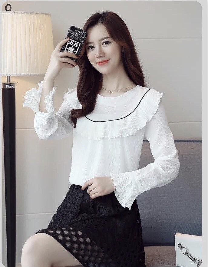 Áo sơ mi công sở nữ dập li cao cấp
