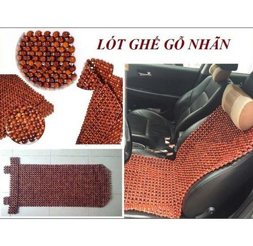 Lót ghế ô tô hạt gỗ Nhãn cao cấp