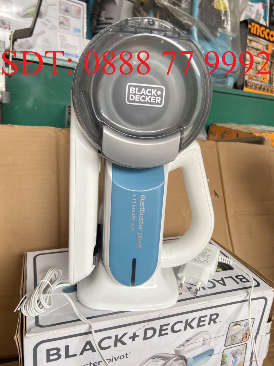 10.8V Máy hút bụi Black+Decker dùng Pin Lithium - PV1020L