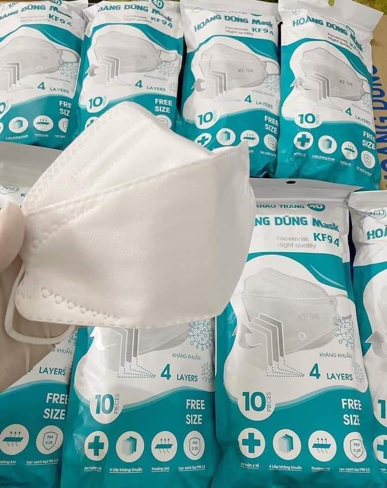 Sét 50 cái khẩu trang kf94 chuẩn hàn quốc