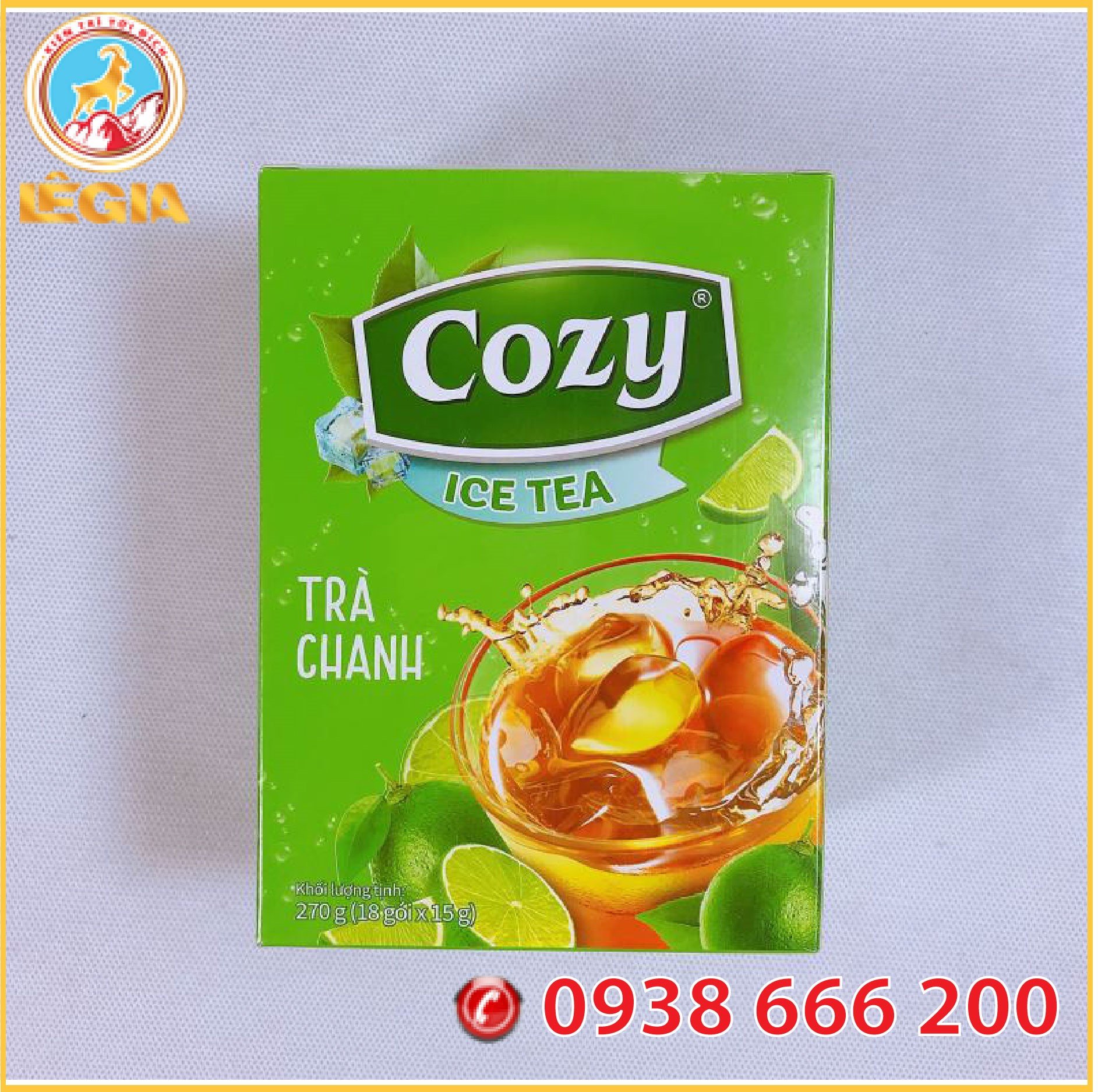 Tea cozy ice lemon box 270g (18 packs x 15g) -Soluble Tea