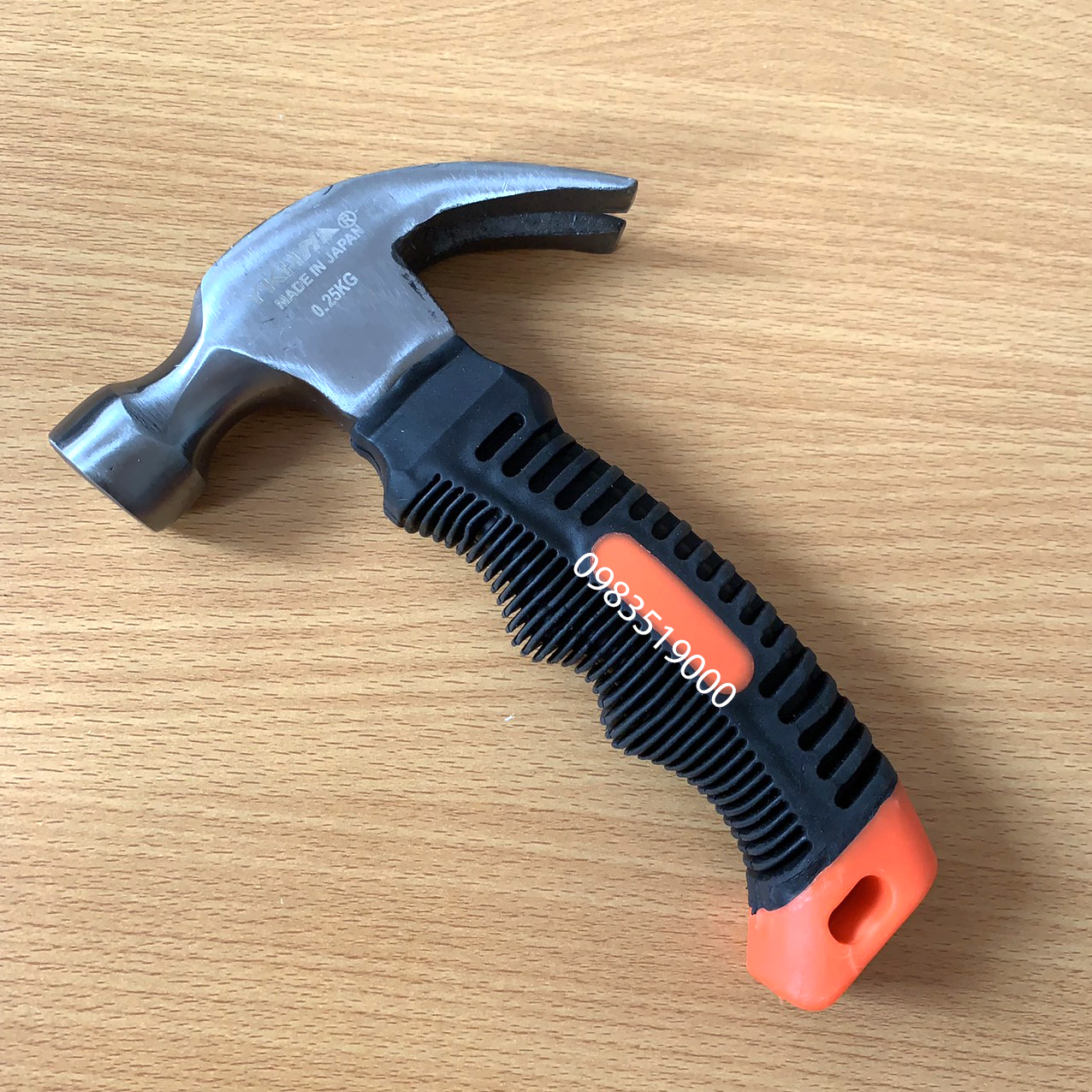 Búa đinh bãi Nhật 0.25kg Tay cầm ngắn, búa thép cứng cao cấp, búa nhổ đinh JAPAN chịu lực va đập mạnh