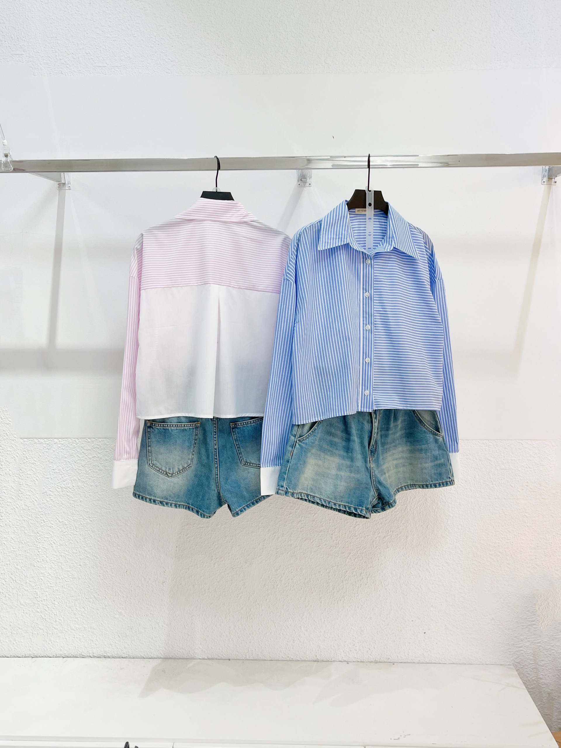 AfterBefore | Áo Somi crop phối viền nhiều màu