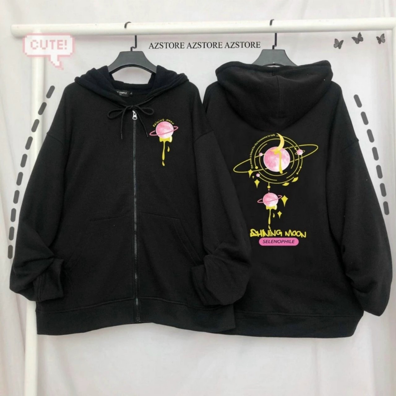 (SIÊU PHẨM) -ÁO HOODIE NAM NỮ TEEN FORM RỘNG SIÊU DỄ THƯƠNG VẢI NỈ BÔNG MỀM MỊN