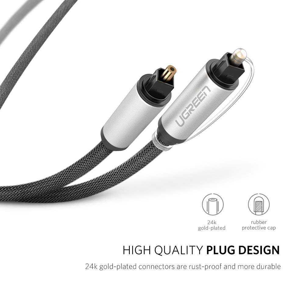 Cáp audio quang (Toslink, Optical) dài 1m Ugreen 10539