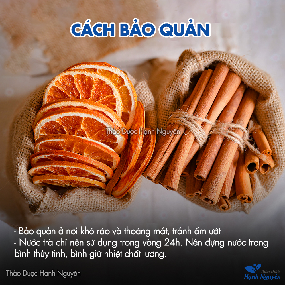 Trà cam quế, trà thảo mộc, giữ ấm cơ thể, giảm ho, tăng cường miễn dịch, giảm stress