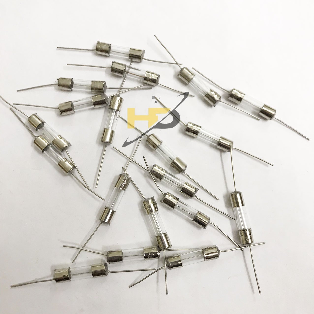 Túi 10 Con Cầu Chì Chân Cắm Ống Thủy Tinh F20A 250V 5x20mm, Cầu Chì Bếp Từ