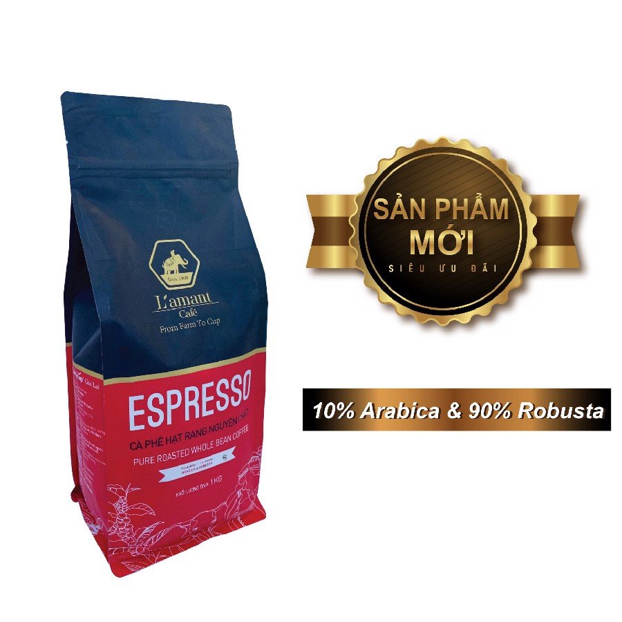 Cà phê hạt rang L’amant Espresso số 06 - L’amant No.06 Espresso Roasted Coffee