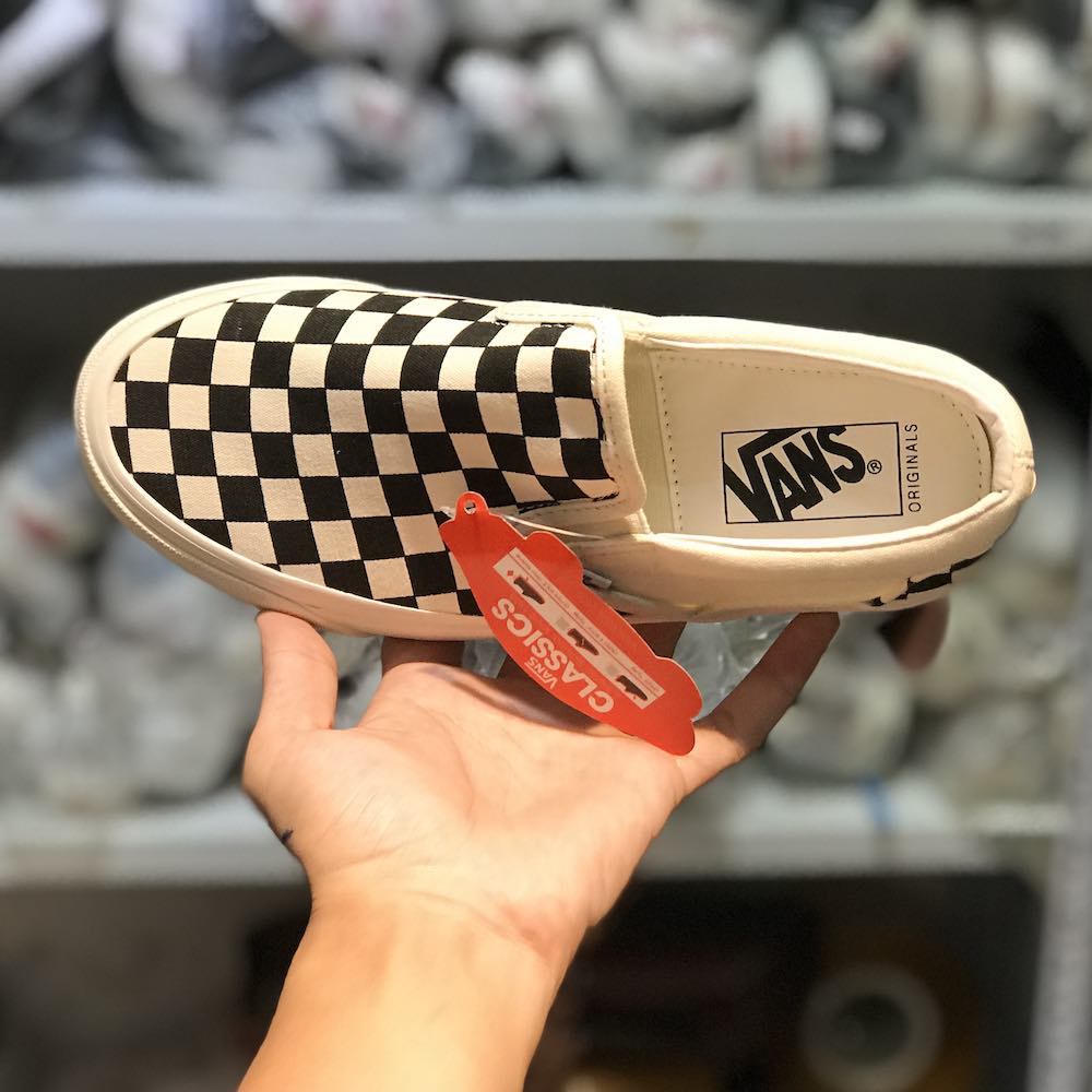 Giày VANS CARO Lười Trẻ Trung Nam Nữ Full Box Bill
