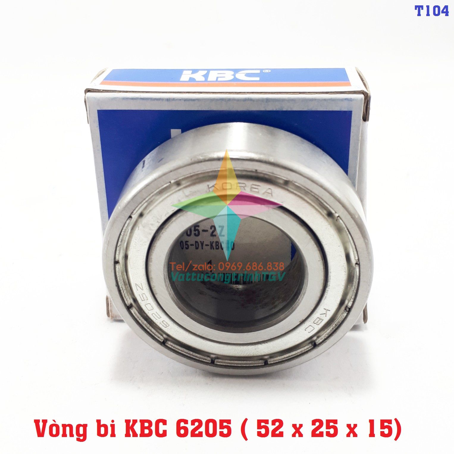 Vòng bi máy giặt kbc 6205z kt 52 x 25 x 15