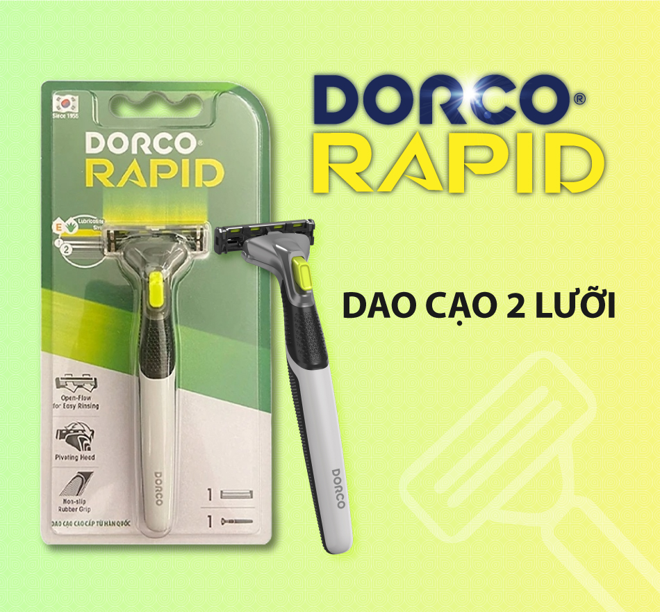 Dao cạo râu 2 lưỡi dorco rapid tna4001-b