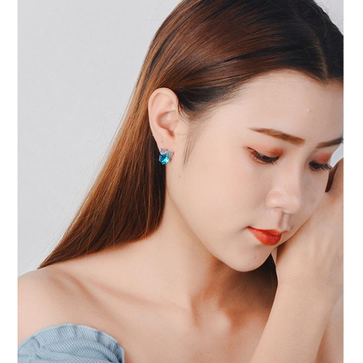 [HCM]Freeship Bông tai pha lê nơ xinh BHBT367