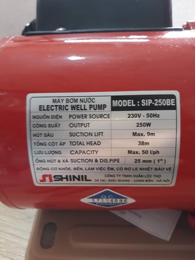 Máy bơm nước Hàn Quốc SHINIL SIP250BE (250w)