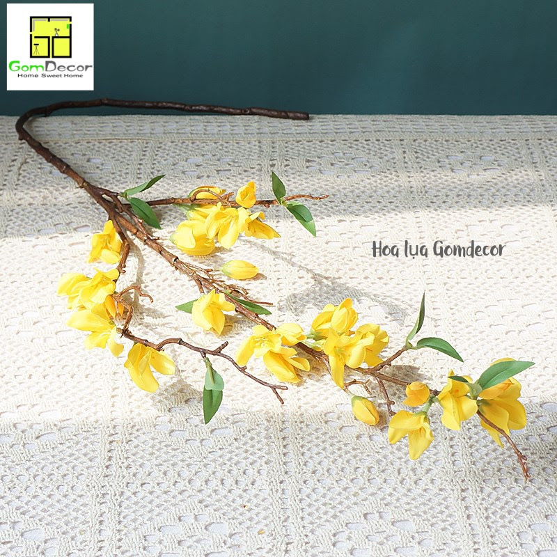 Hoa mai mỹ giả hoa lụa cao cấp hoa lụa đẹp