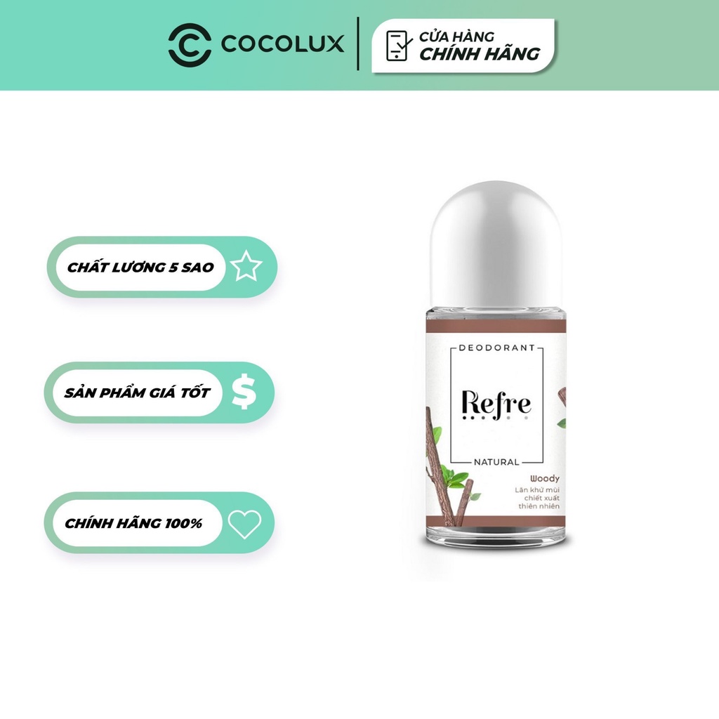 Lăn Khử Mùi Refre 40ml Cocolux