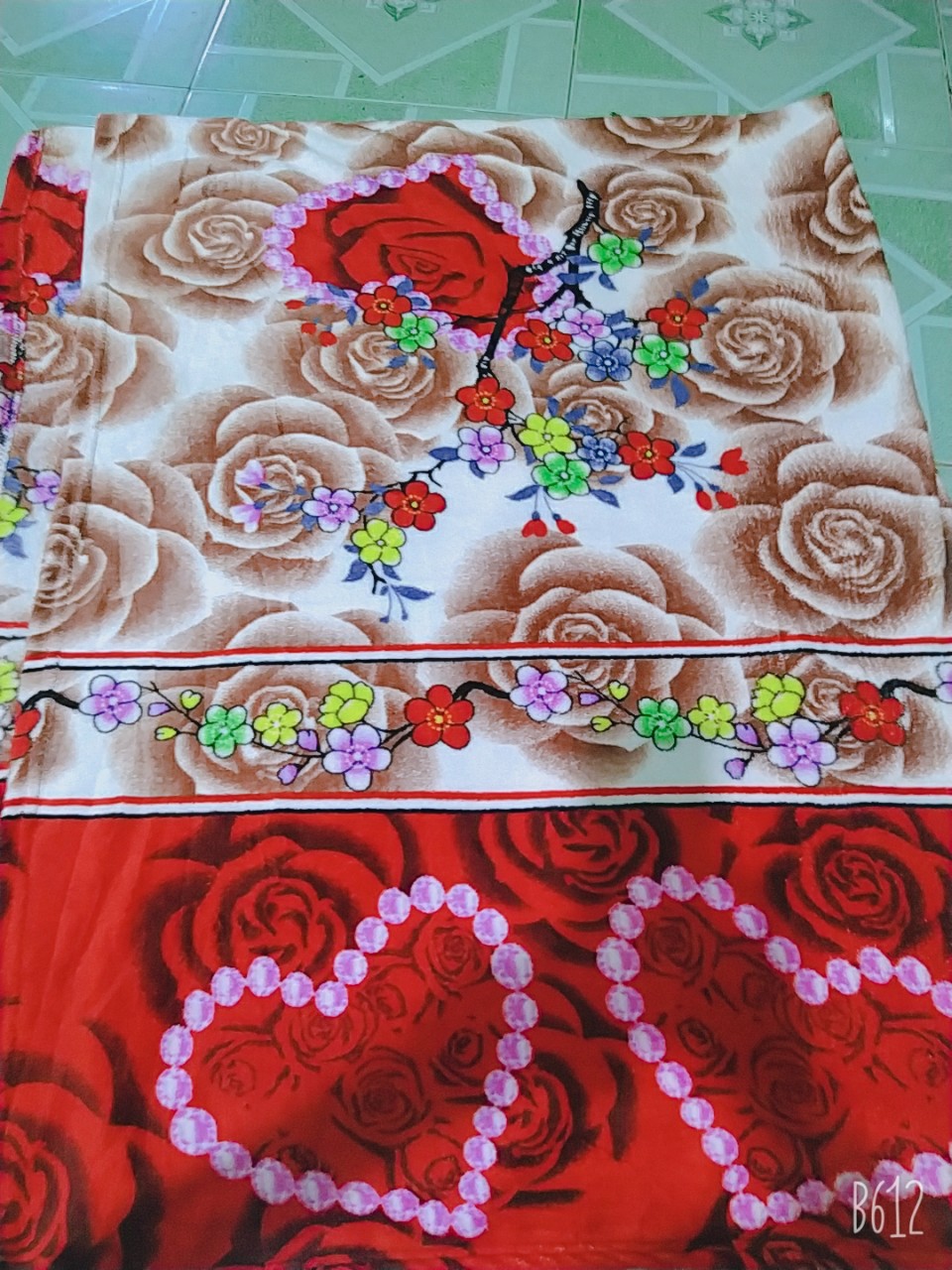 Mền tuyết nhung cao cấp 1m87x 2m màu họa tiết ngẫu nhiên