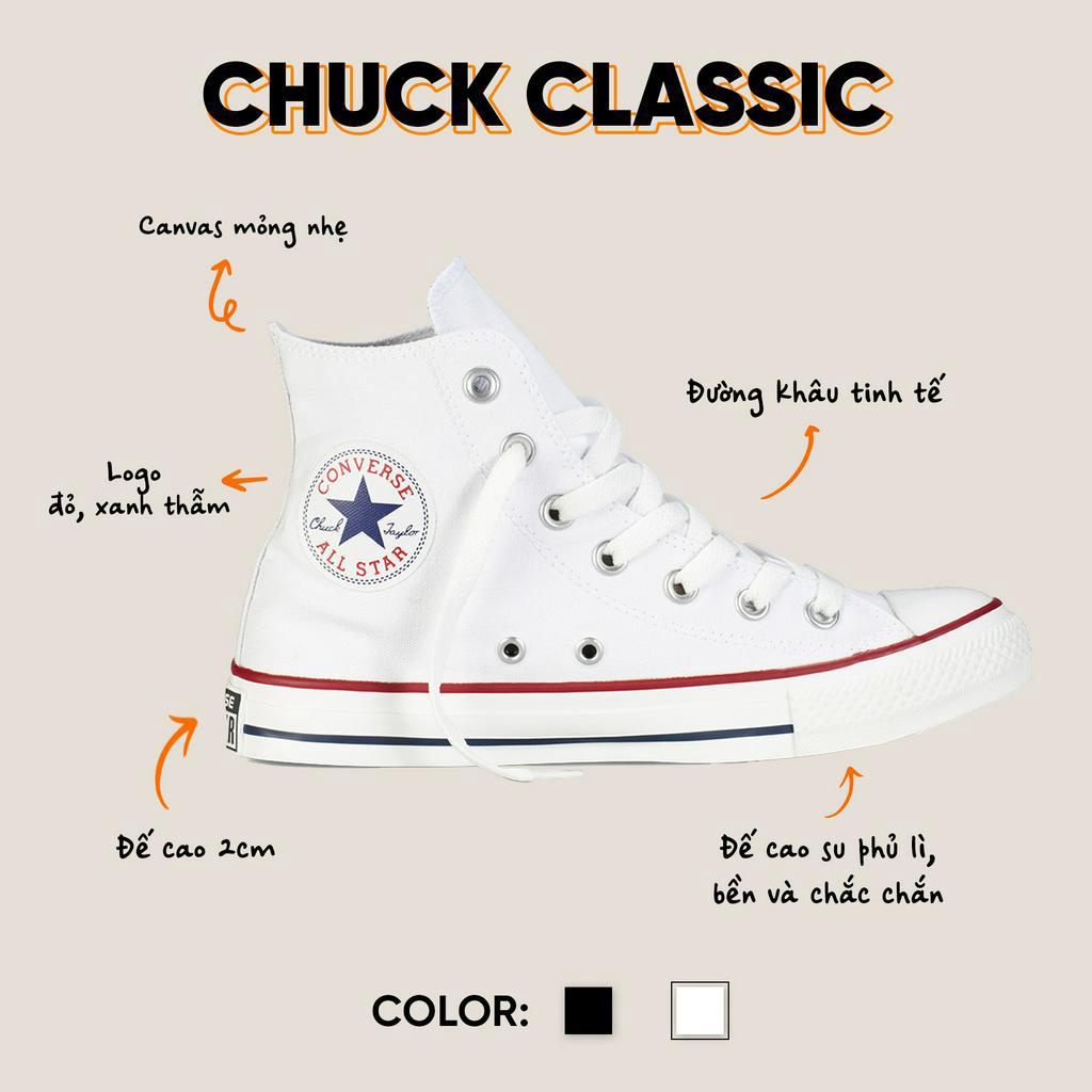Giày Converse Chuck Taylor All Star Classic high top White ( Full box)