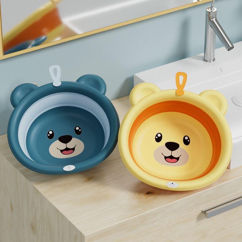 Chậu thau gấp gọn mini  hình gấu