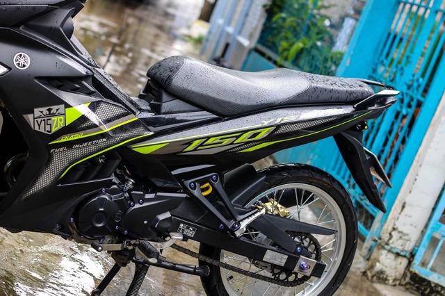 Tem rời Exciter 150 Đen nhám xanh lá