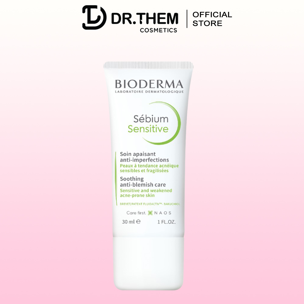 Kem Dưỡng Giảm Mụn Nhạy Cảm Bioderma Sebium Sensitive 30ml