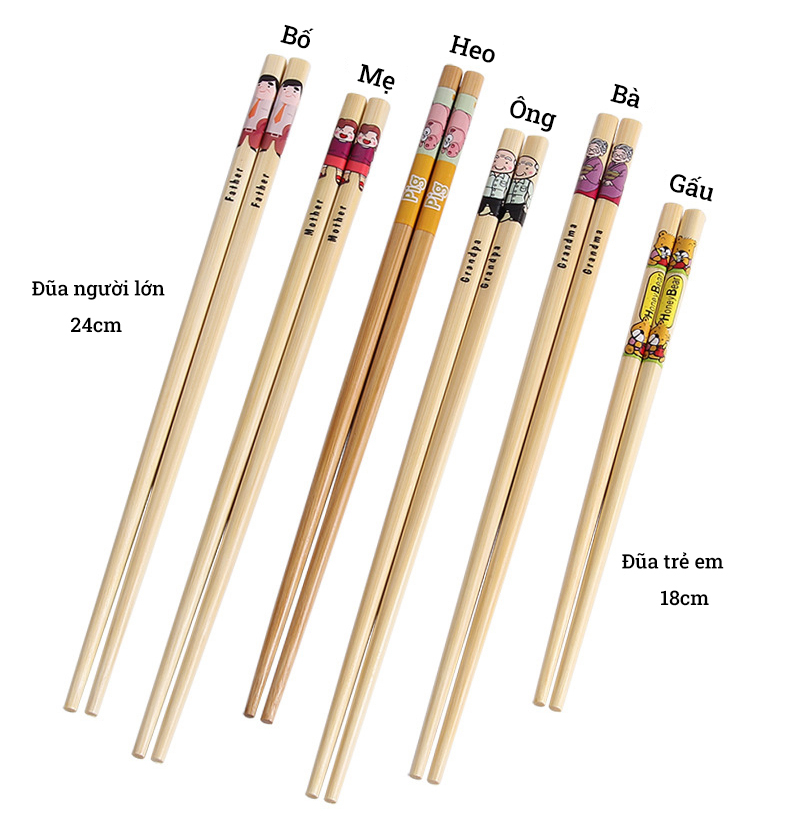 Đũa gỗ cao cấp Bambooo Eco , Phong cách Nhật Bản