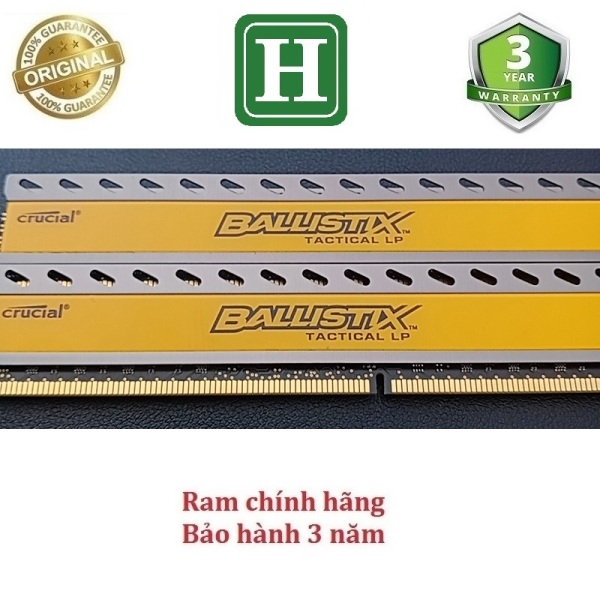 Bảng giá [HCM]Ram tản nhiệt 8Gb DDR3 bus 1333 ram bộ hiệu CRUCIAL BALLISTIX TACTICAL LP tháo máy chính hãng bảo hành 3 năm Phong Vũ