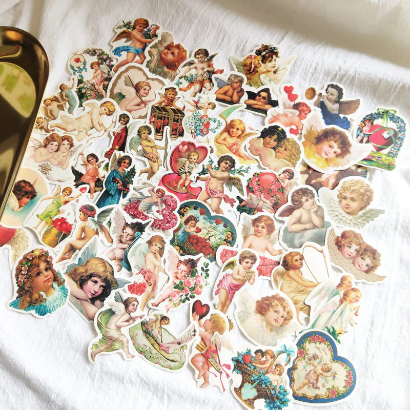 [HCM]Set sticker thiên thần nhỏ 10 cái/gói (Hàng có sẵn - mẫu ngẫu nhiên)