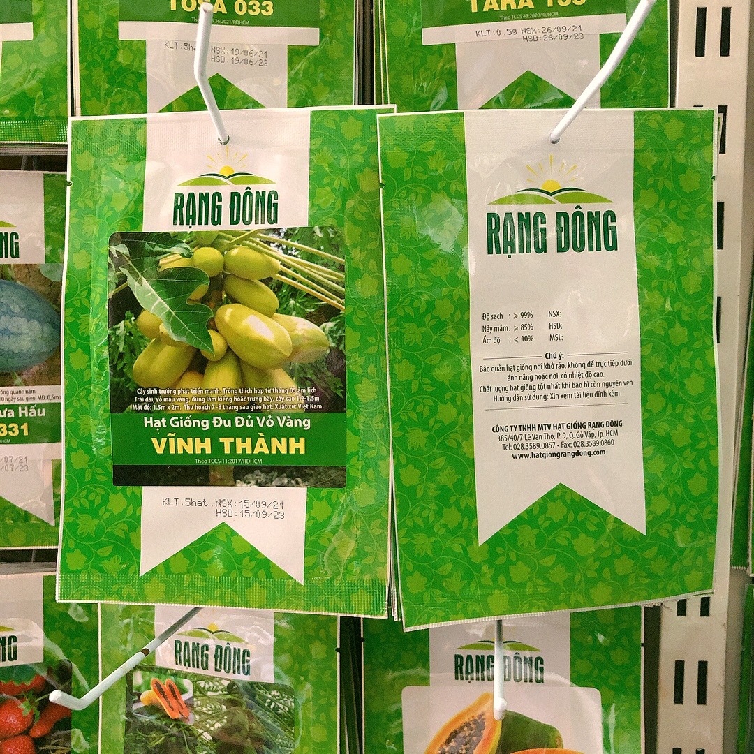 RD Đu đủ vỏ vàng Vĩnh Thành (5 hạt)