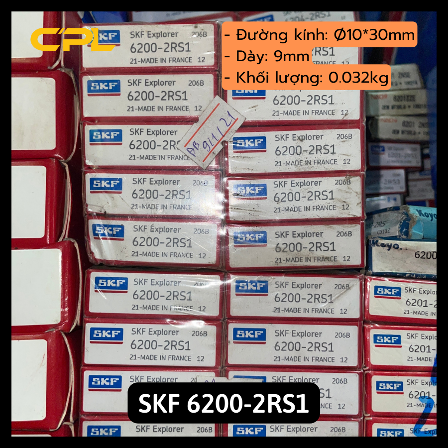 Vòng bi bạc đạn skf 6200 2rs1 - phụ tùng ô tô
