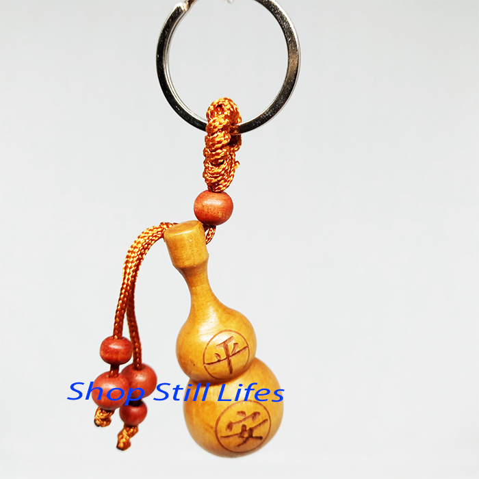 móc khóa hồ lô trường thọ bằng gỗ