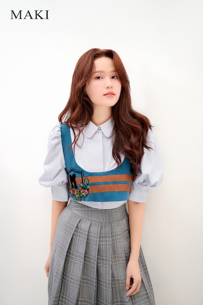 MAKI - Wendy Shirt - Áo xanh ghi