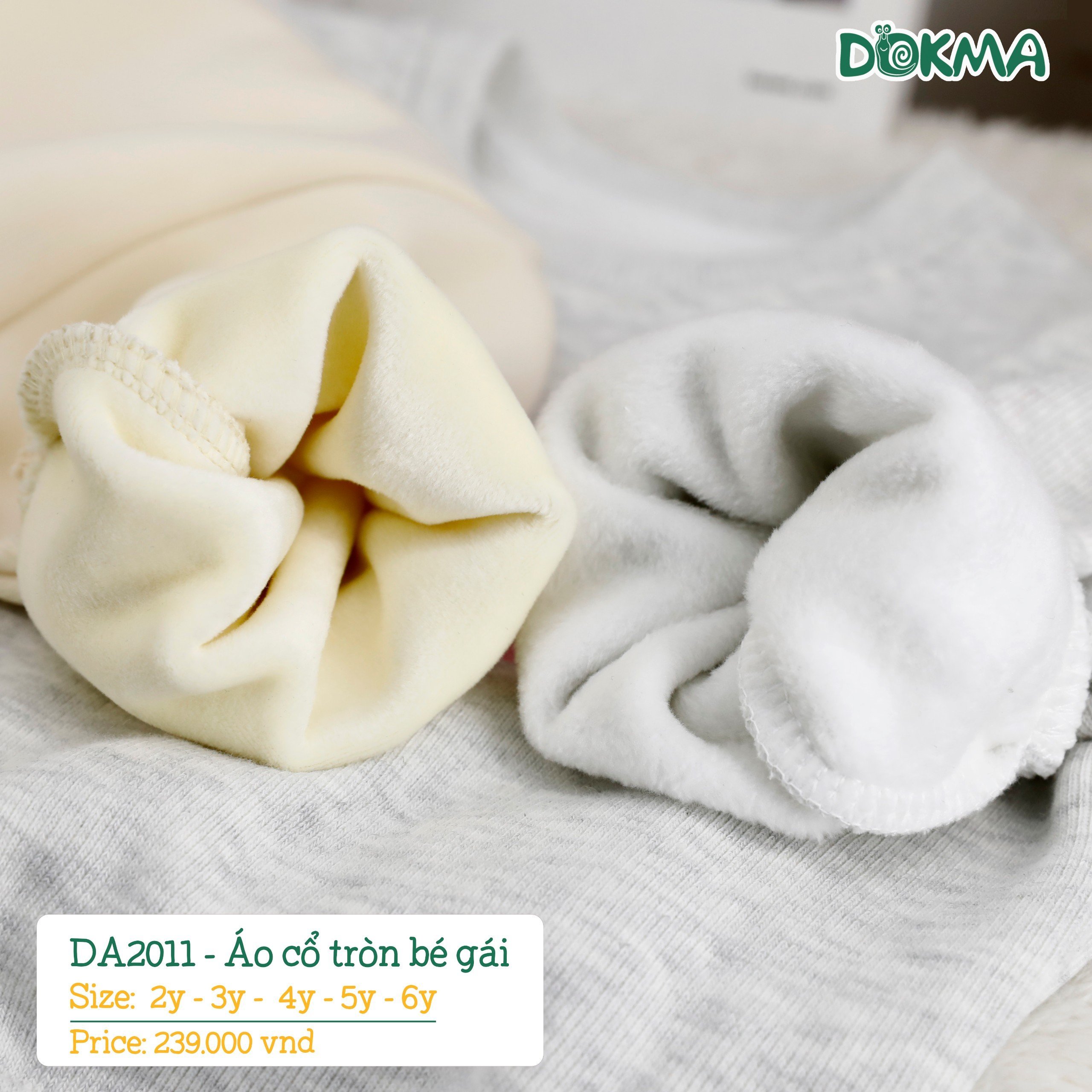 [Dokma] Aó dài tay bé gái Dokma