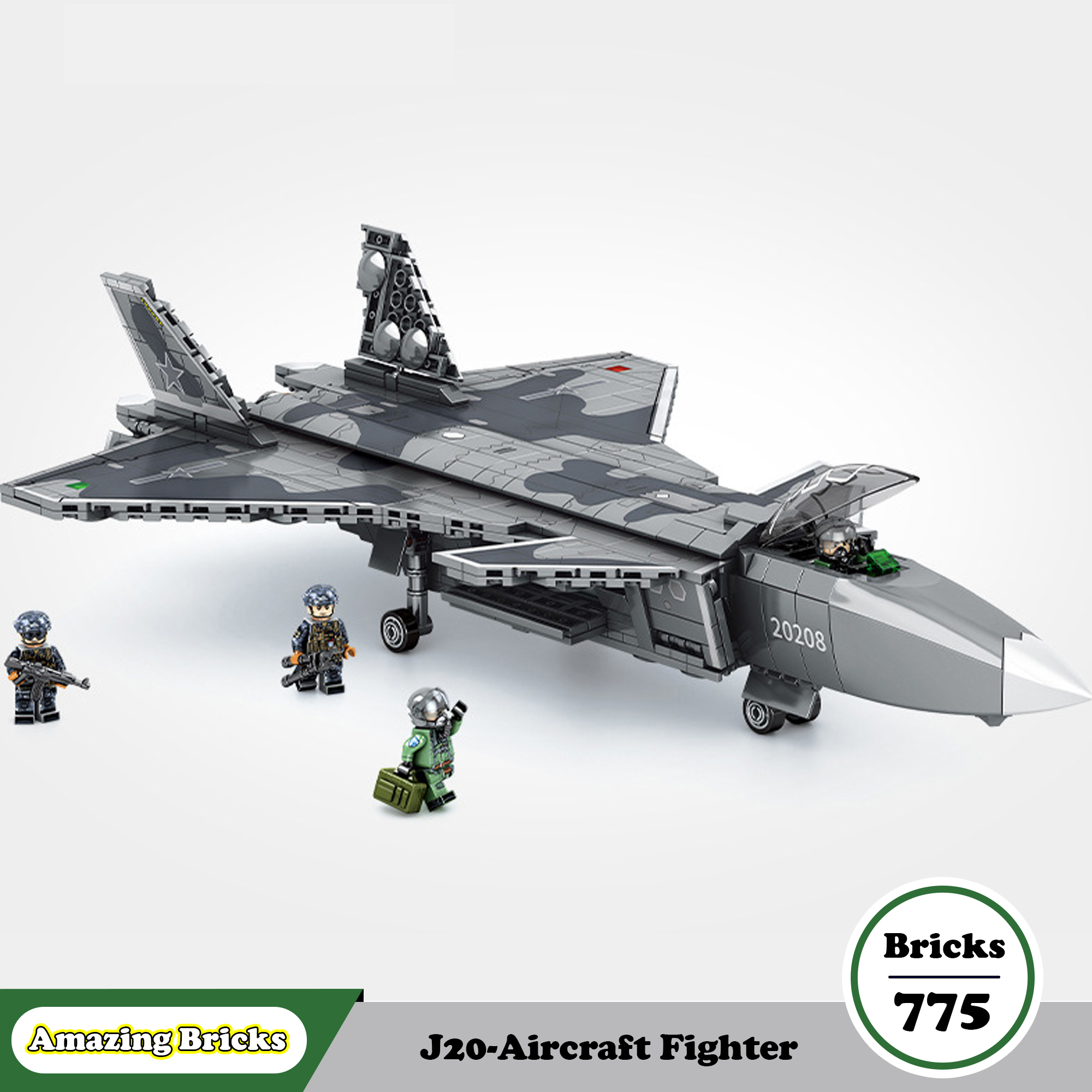 Đồ chơi Lego Máy Bay Phản Lực - Sembo Block 202128 Fighter - Xếp hình thông minh - Đồ chơi trí tuệ